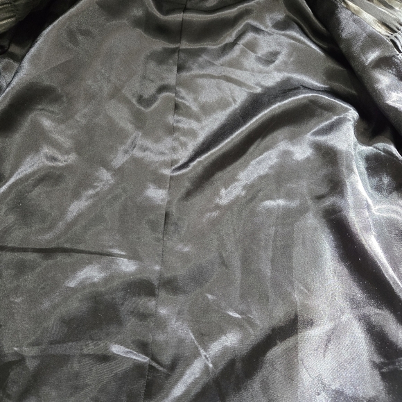 CARBONE Crinkle Ruffle Collar Lightweight Jacket. Size 48/ 16US - Picture 13 of 13